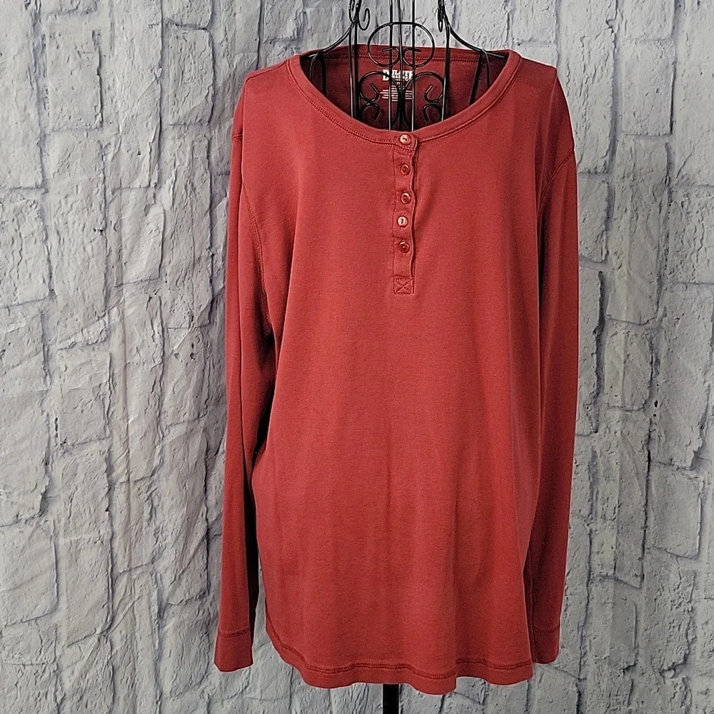 DULUTH TRADING CO. Men's Cotton Red Shirt‎ XL
